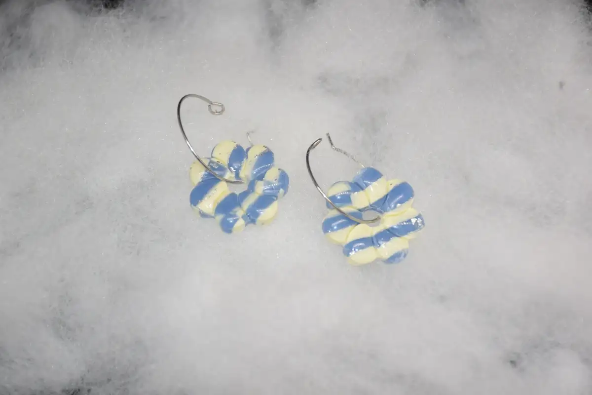 CHARMS RAYE BLEU & BEIGE