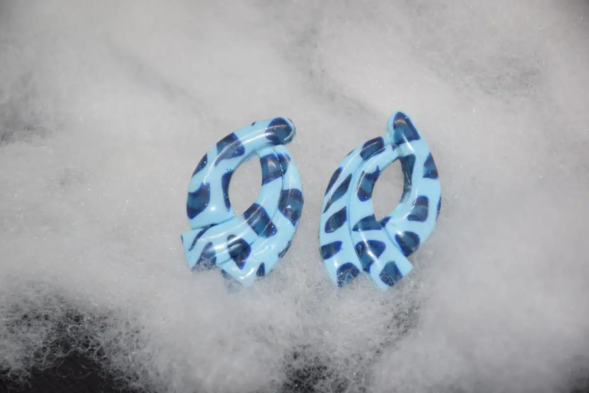 CHARMS LEOPARD BLEU