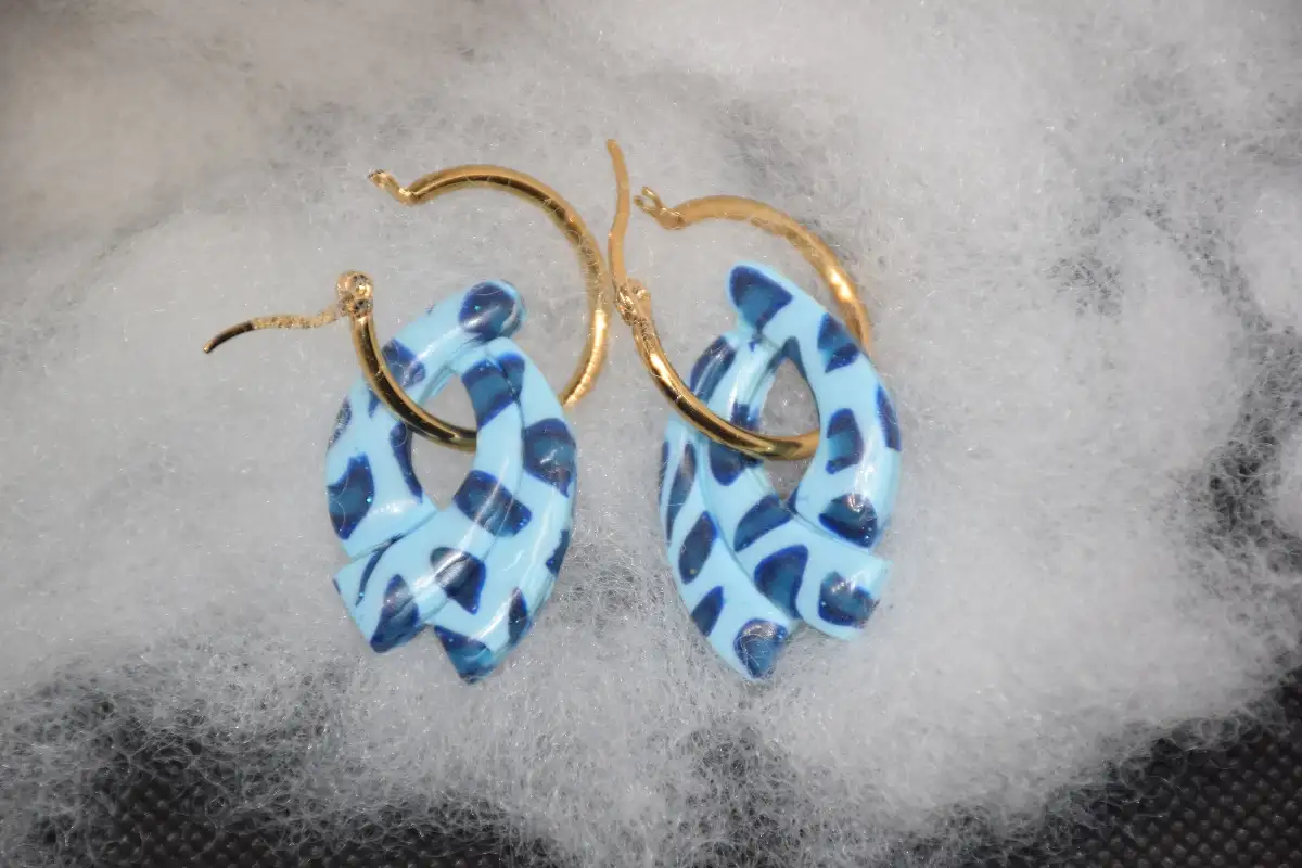 CHARMS LEOPARD BLEU