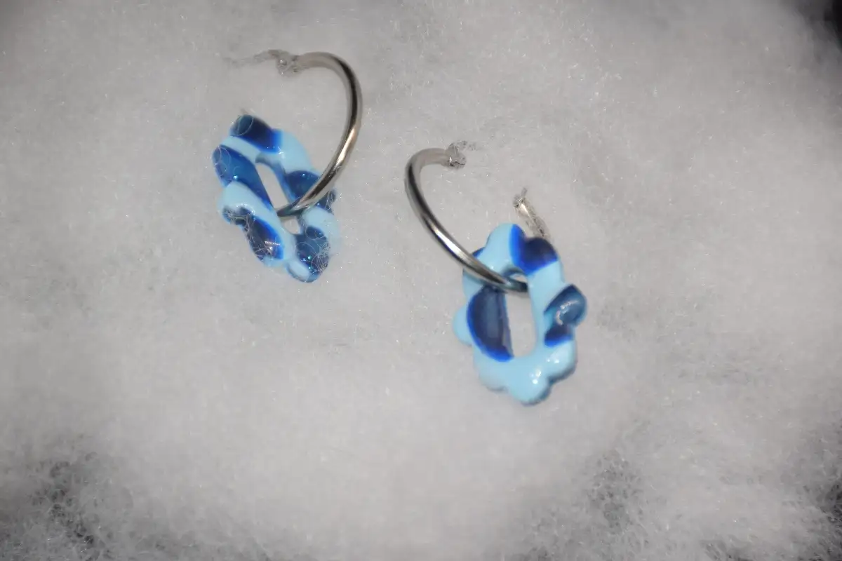 CHARMS ALLONGE LEOPARD BLEU