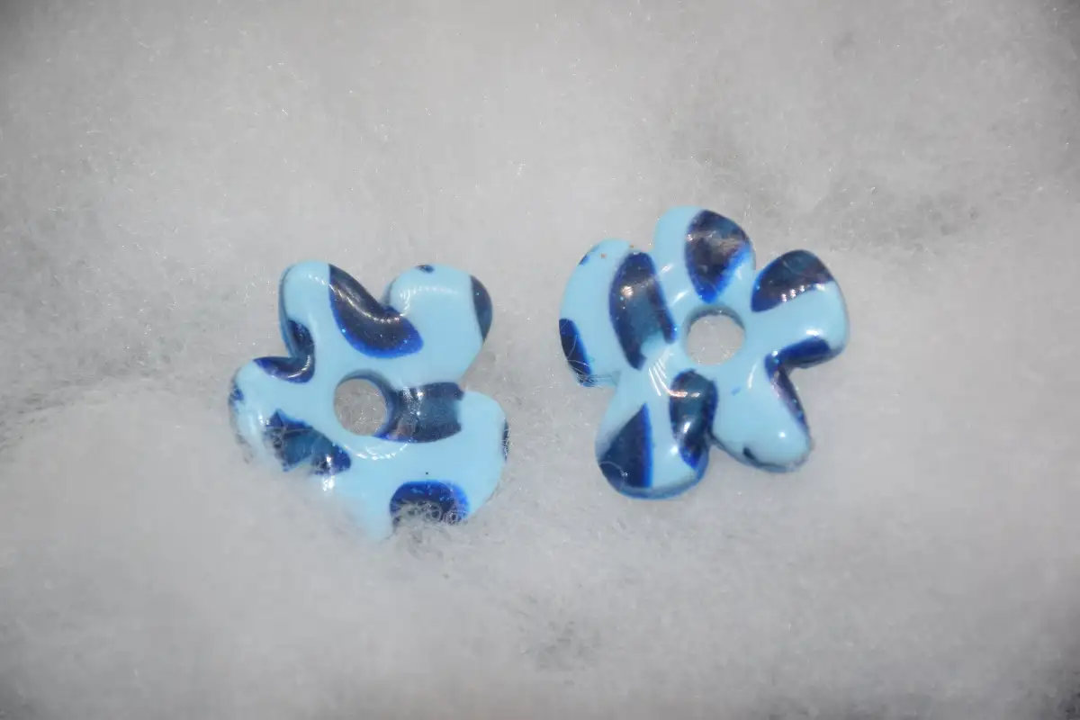 CHARMS IRREGULIER LEOPARD BLEU