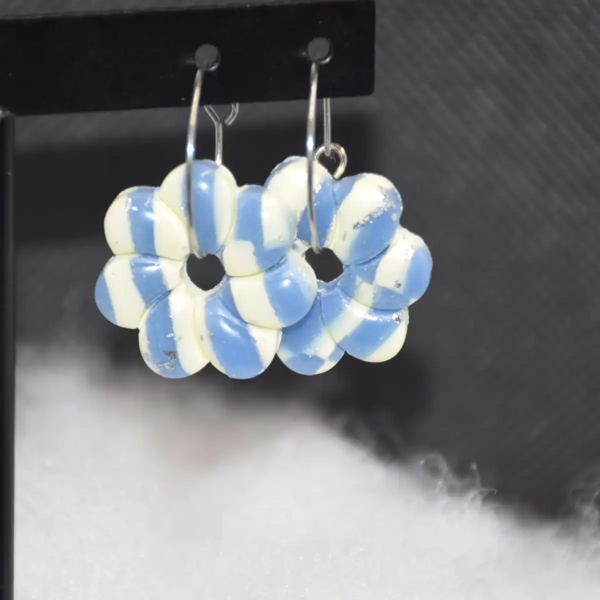 CHARMS RAYE BLEU & BEIGE