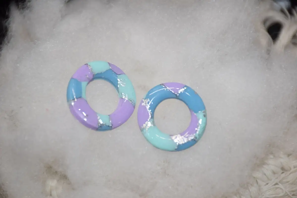 CHARMS  BLEU VIOLET ARGENTE